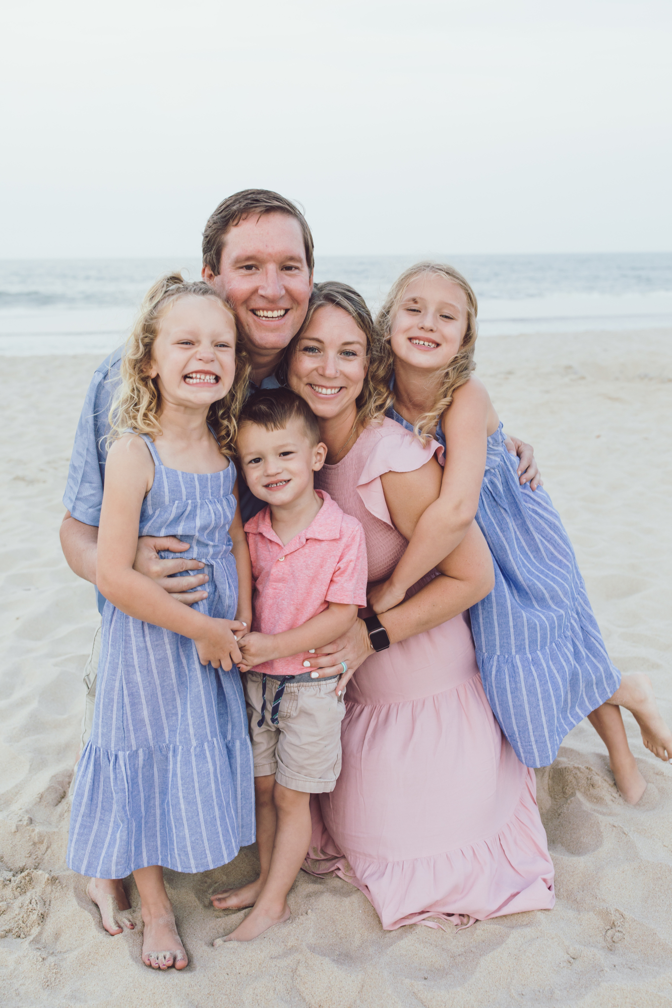 Candid family moment on Dewey Beach