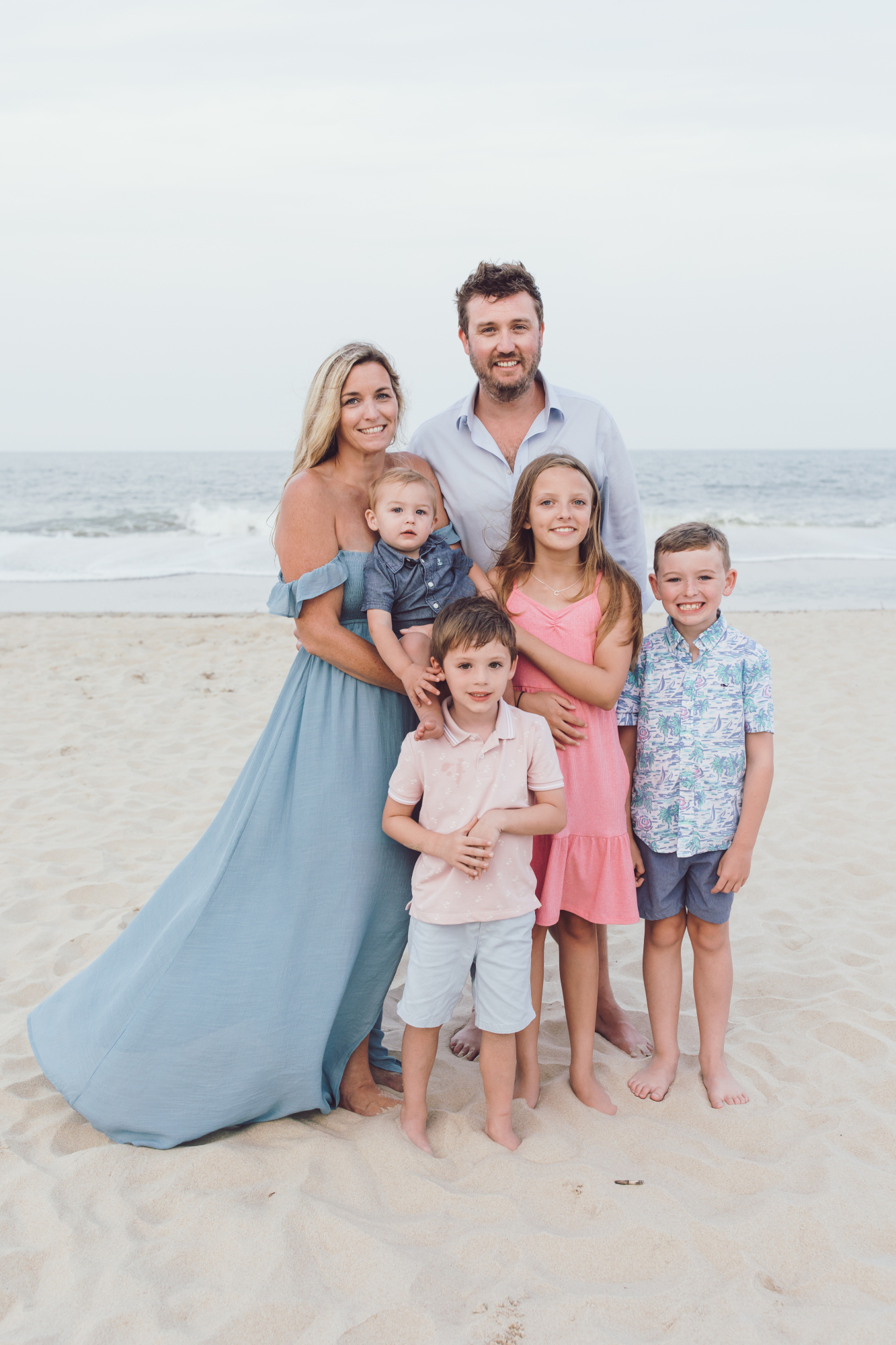 Family portrait on Dewey Beach Delaware