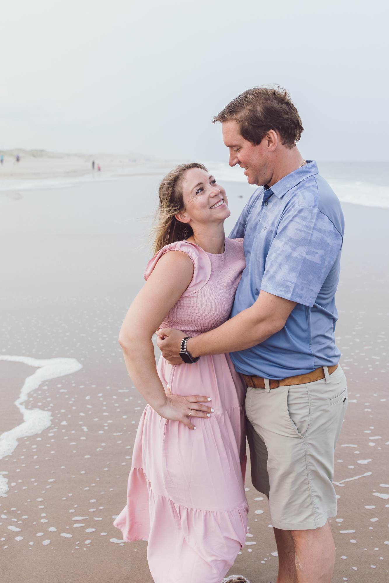 Natural light family portrait on Dewey Beach
