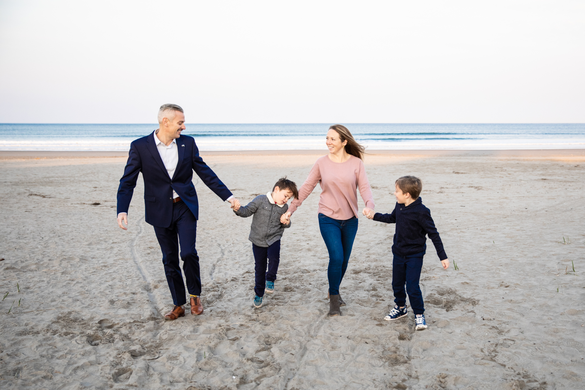 Seaside family moment captured on Dewey Beach